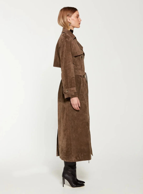 Aurora™ Suede Trenchcoat