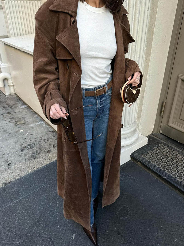 Aurora™ Suede Trenchcoat