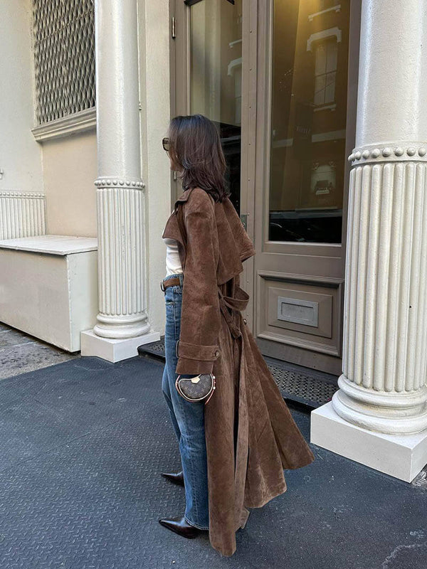 Aurora™ Suede Trenchcoat