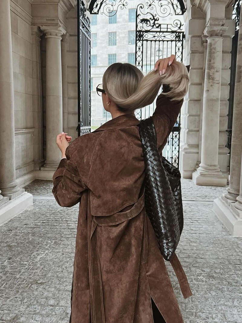 Aurora™ Suede Trenchcoat