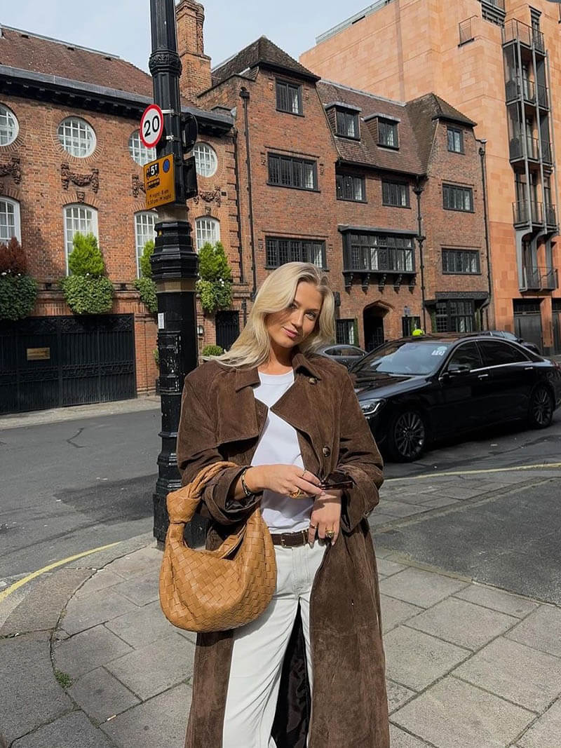 Aurora™ Suede Trenchcoat
