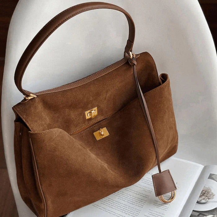 LUMIÈRE™ Sorell Suede Leather Bag