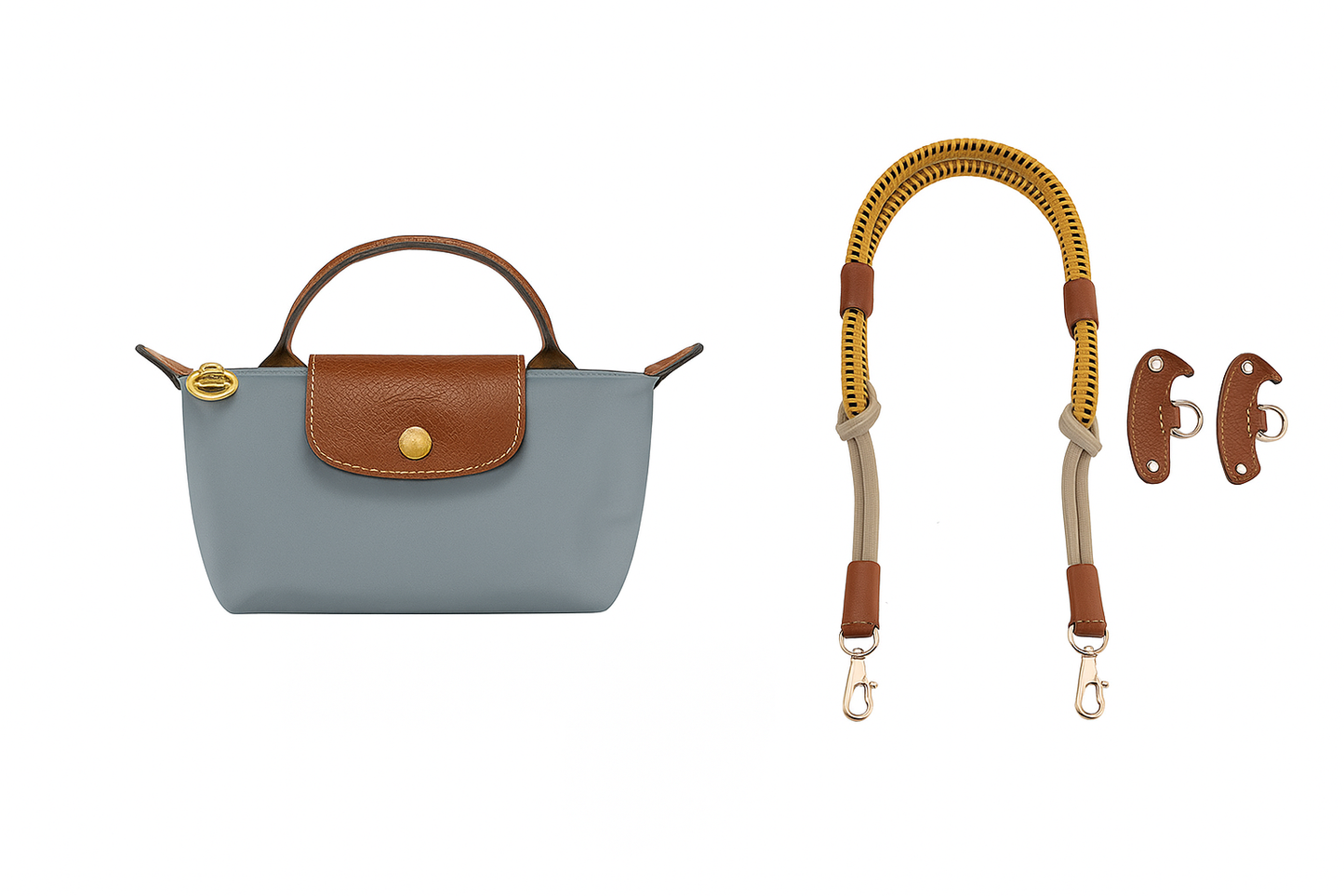 Reconstructed Shoulder Strap for Longchamp
