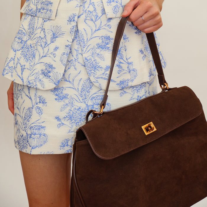 LUMIÈRE™ Sorell Suede Leather Bag