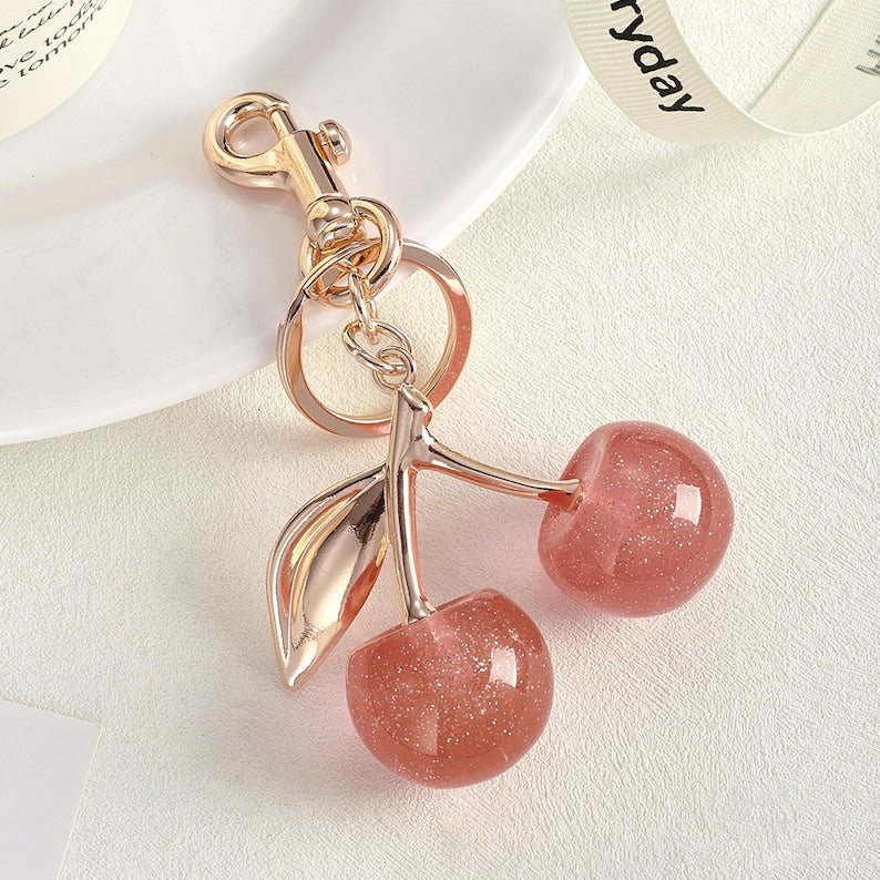 Cute Cherry Keychain
