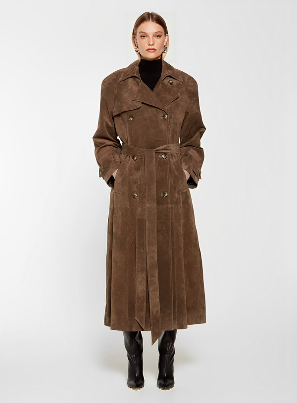Aurora™ Suede Trenchcoat