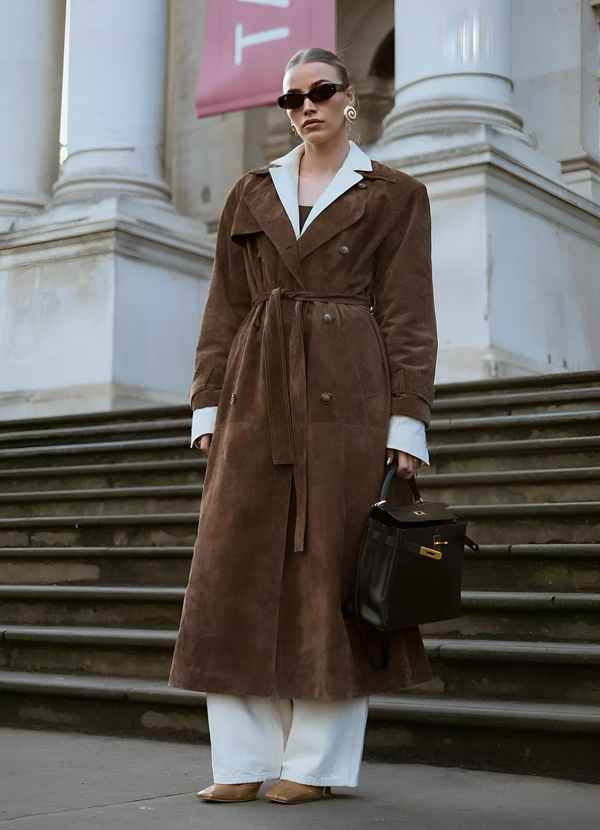 Aurora™ Suede Trenchcoat
